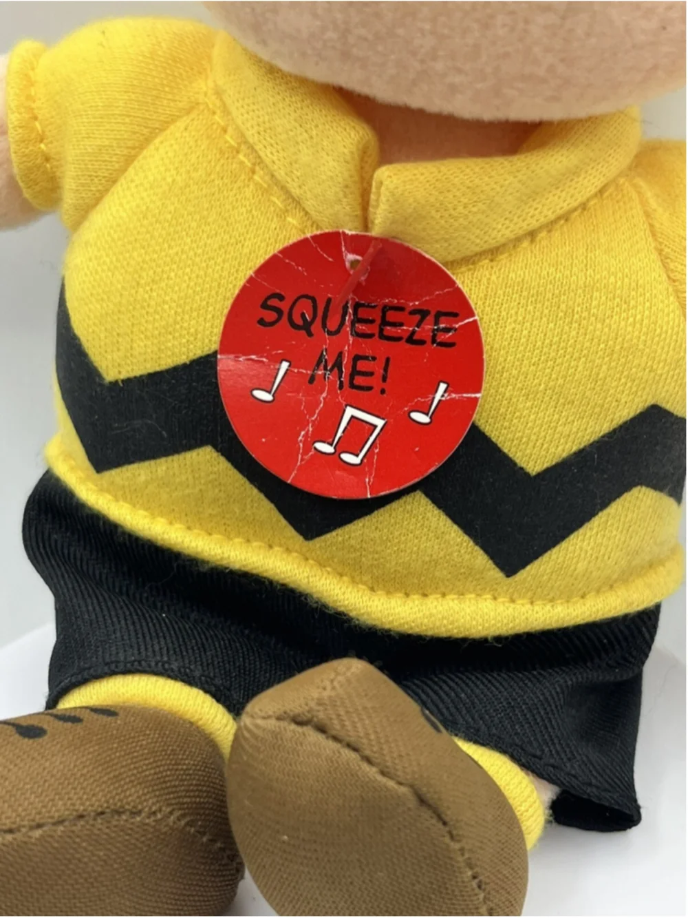 VTG Peanuts 2010 TY Beanie Baby Charlie Brown NEEDS BATTERIES RETIRED WITH TAG